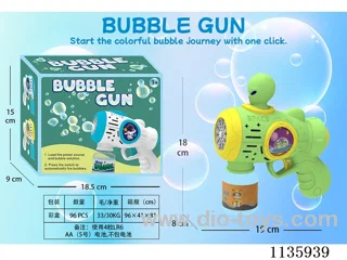 Automatic bubble gun with light not included battery