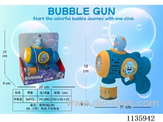 Automatic bubble gun with light not included battery