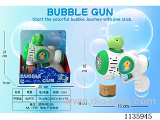 Automatic bubble gun with light not included battery