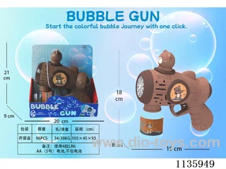 Automatic bubble gun with light not included battery