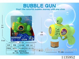Automatic bubble gun with light not included battery