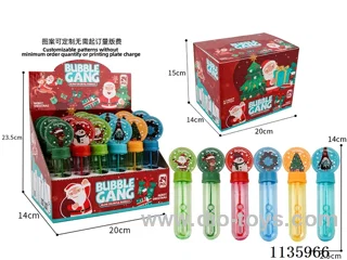 Christmas bubble wands (6 models, 6 colours)
