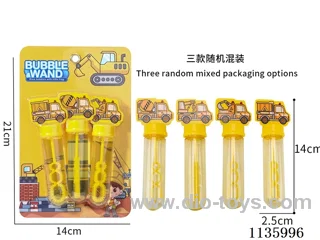 Engineering vehicle bubble wands (1 colour 3 models)