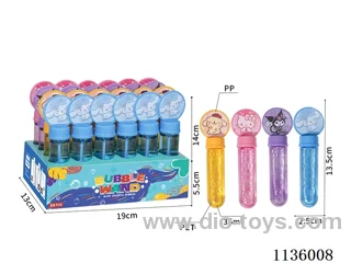 Sanrio bubble wands (4 colours, 4 models)
