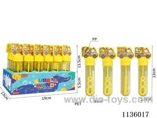 Engineering vehicle bubble wands (1 colour 4 models)