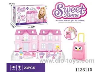 Villa Storage Box Princess with fence furniture (light music)