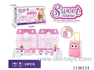 Villa Storage Box Prince Princess with fence furniture (light music)