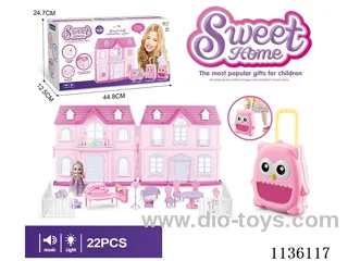 Villa Storage Box 6 inch Princess with fence furniture (light music)
