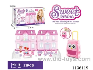 Villa Storage Box Princess Misty with Fence Furniture (Lights Music)