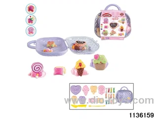 Colorful clay toys