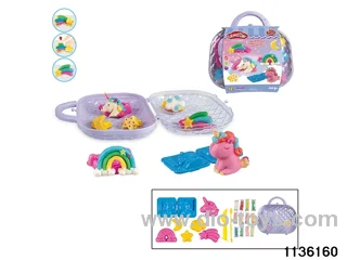 Colorful clay toys