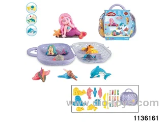 Colorful clay toys