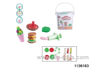 Colorful clay toys