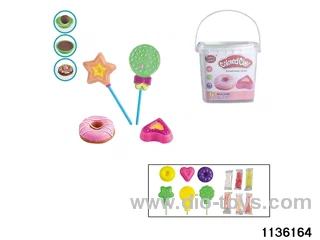 Colorful clay toys