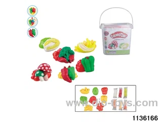 Colorful clay toys