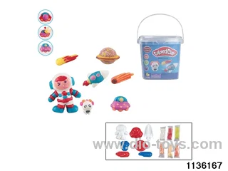 Colorful clay toys