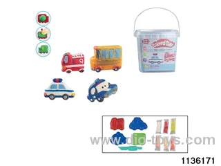 Colorful clay toys