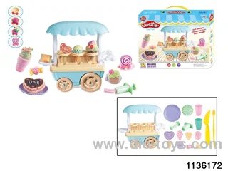 Colorful clay toys