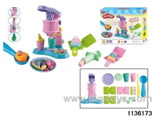 Colorful clay toys