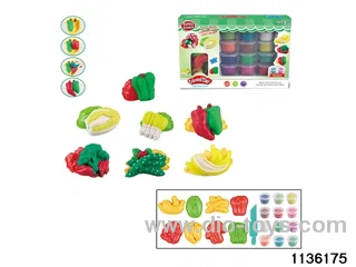Colorful clay toys