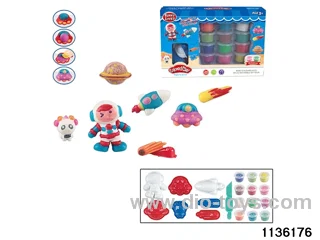 Colorful clay toys