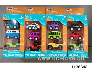 pull back alloy car (4 models mixed)