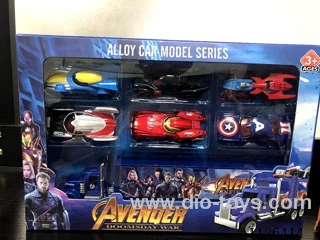 Avengers Alloy Car Set (Scooting)