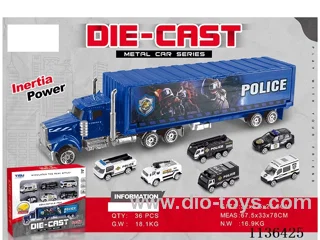 Alloy Car Police Set (Glide)
