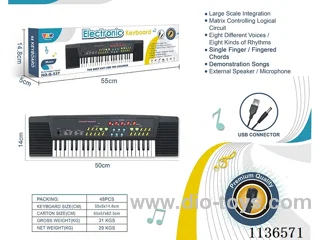 44 Keys Multifunctional Electronic Piano with Microphone USB Interface Cable