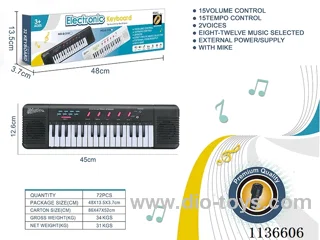 32 Keys Multifunctional Electronic Piano with Microphone (Black)