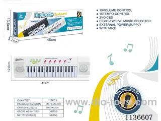 32 Keys Multifunctional Electronic Piano with Microphone (White)