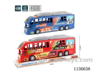 Inertia City Bus with Lights and Music Includes Battery