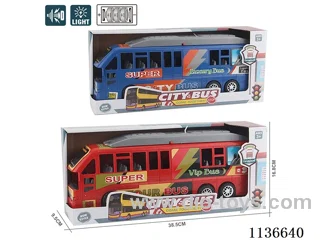 Inertia City Bus with Lights Music Includes Battery