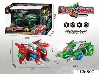 B/O Transformer Dinosaur Chariot with Lights/Music