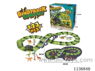 B/O Track Dinosaurs (123PCS)