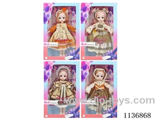 12’ 30cm 21 jointed 3D Lolita doll with real eyes + hair accessories mix & match