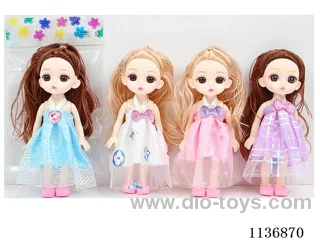 6’ 15cm 5 joints Solid 3D Real Eyes Fashion Loli Doll Various Mixes