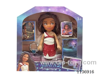 6’ solid body Princess Moana + necklace