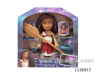 6’ Solid Body Princess Moana + Necklace + Oar
