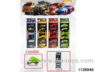 6pcs Sliding Alloy Car