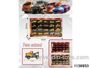 18pcs Sliding Alloy Car