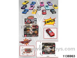 24pcs Sliding Alloy Car