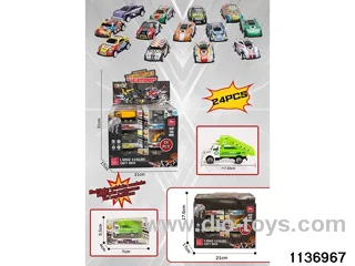 24pcs Sliding Alloy Car