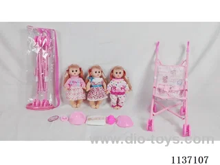 14’ Drinking Doll (with pee function, English IC, 5 pieces set)
