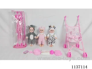 14’ Drinking Doll (with Urinal Function, English IC, 5 pieces set)