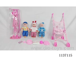 14’ Drinking Doll (with Urinal Function, English IC, 5 pieces set)