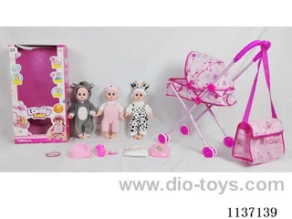 14’ Drinking Doll (with Pee, English IC, Iron Trolley, 5pcs set)