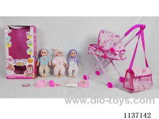 14’ Drinking Doll (with Pee, English IC, Iron Trolley, 5pcs set)