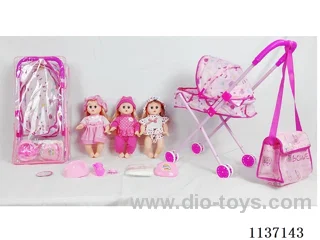 14’ Drinking Doll (with Pee, English IC, Iron Trolley, 5pcs set)