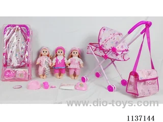 14’ Drinking Doll (with Pee, English IC, Iron Trolley, 5pcs set)
